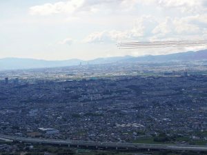 ②ひらパー上空を旋回